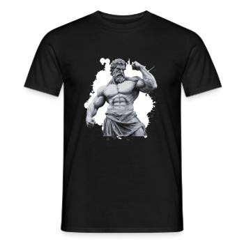 Greek Warrior Bodybuilding Gym - Männer T-Shirt - Schwarz - Vorne - AI Model Male 178 light (178cm)
