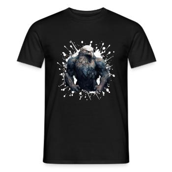 Eagle Muscles Musculation Bête - T-shirt homme - noir - Devant - AI Model Male 178 light (178cm)