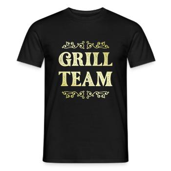 Grill Team - Männer T-Shirt - Schwarz - Vorne - AI Model Male 178 light (178cm)