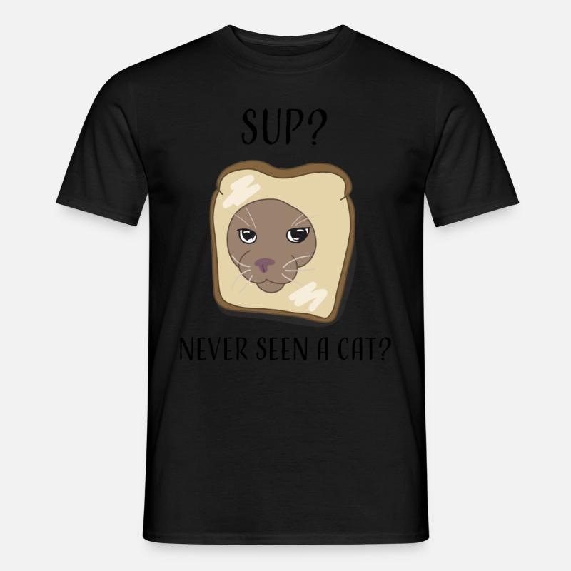 NEVER SEEN A CAT ? - Männer T-Shirt - undefined