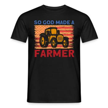Agriculture Farmer Farm Gift - Men's T-Shirt - black - Front - AI Model Male 178 light (178cm)