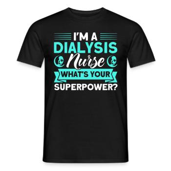 Dialyse Schwester Dialyse Behandlung Dialyse Gesch - Männer T-Shirt - Schwarz - Vorne - AI Model Male 178 light (178cm)