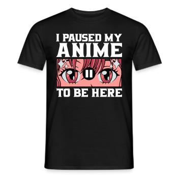 Anime Cosplay Kawaii Japan Anime - Männer T-Shirt - Schwarz - Vorne - AI Model Male 178 light (178cm)