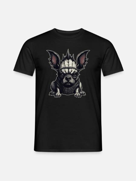 Gothic French Bulldog - Men's T-Shirt - black