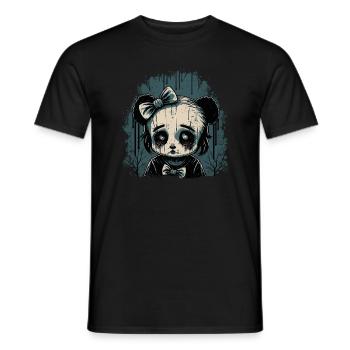 Triste Gothique Panda Fille - T-shirt homme - noir - Devant - AI Model Male 178 light (178cm)