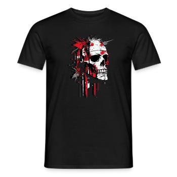 Abstrakter Schädel - Männer T-Shirt - Schwarz - Vorne - AI Model Male 178 light (178cm)