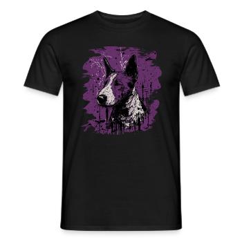 Bullterrier - Männer T-Shirt - Schwarz - Vorne - AI Model Male 178 light (178cm)