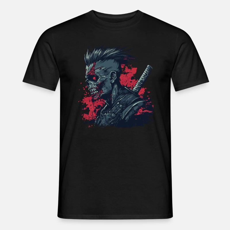 Zombie Ninja Punk - Männer T-Shirt - Schwarz