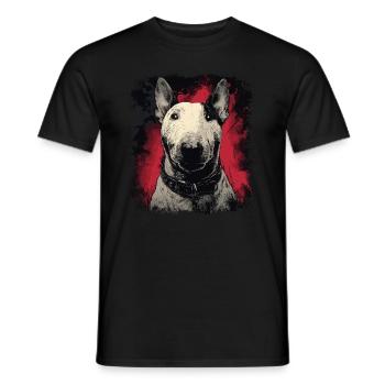 Bullterrier - Männer T-Shirt - Schwarz - Vorne - AI Model Male 178 light (178cm)