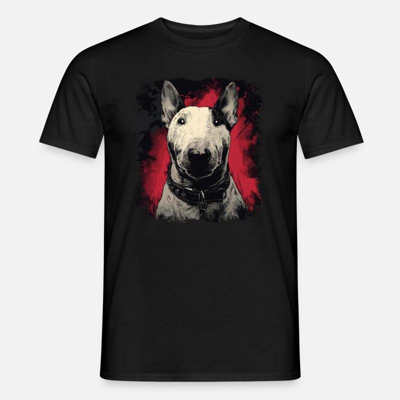 Bullterrier - Männer T-Shirt - Schwarz