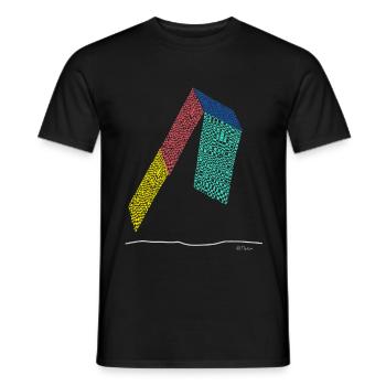 Modern design Graffiti, Muster, Logo, trend - Männer T-Shirt - Schwarz - Vorne - AI Model Male 178 light (178cm)