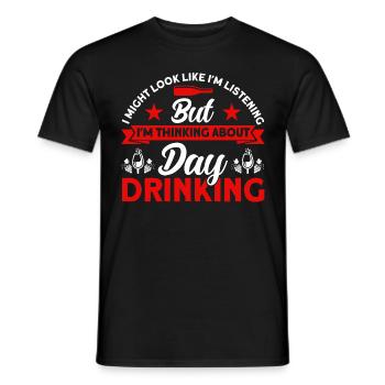 Trinken Party Strand Weingläser Geschenk - Männer T-Shirt - Schwarz - Vorne - AI Model Male 178 light (178cm)