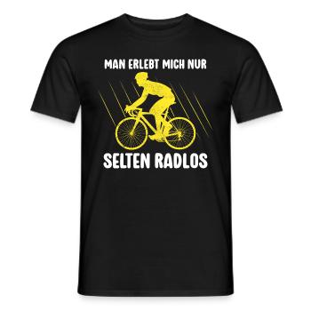 Rarement vélo sans roues vélo de montagne vélo de route vélo - T-shirt homme - noir - Devant - AI Model Male 178 light (178cm)