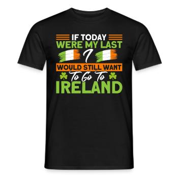 Irisch Irische Flagge Irland Urlaub Geschenk - Männer T-Shirt - Schwarz - Vorne - AI Model Male 178 light (178cm)