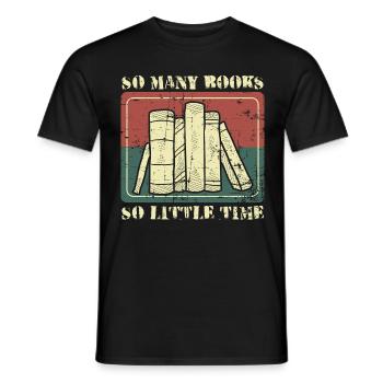 Tant de livres si peu de temps - T-shirt homme - noir - Devant - AI Model Male 178 light (178cm)