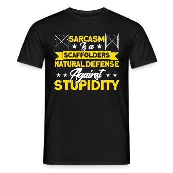 Scaffolding Construction Site Scaffolding Gift - Men's T-Shirt - black - Front - AI Model Male 178 light (178cm)