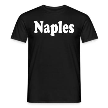 Naples Napoli Naples - Men's T-Shirt - black - Front - AI Model Male 178 light (178cm)