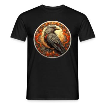 Medival Bird Mystischer Vogel aus dem Mittelalter - Männer T-Shirt - Schwarz - Vorne - AI Model Male 178 light (178cm)