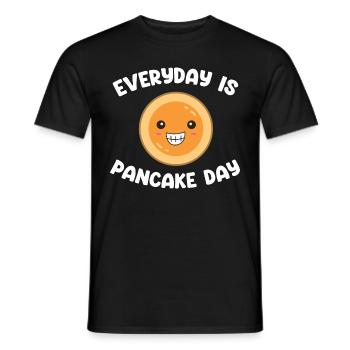 Funny Pancakes Brunch Breakfast Pancake Maker - Men's T-Shirt - black - Front - AI Model Male 178 light (178cm)