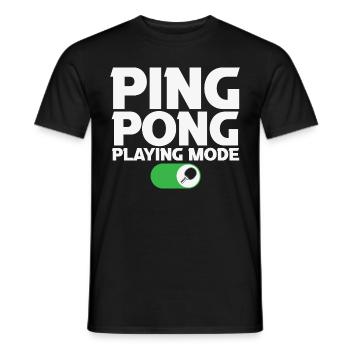 Tischtennis, Tischtennis, Tischtennis - Männer T-Shirt - Schwarz - Vorne - AI Model Male 178 light (178cm)