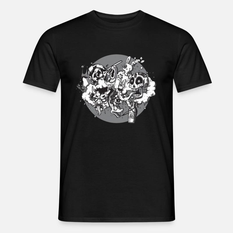 Graffiti mix - Blessed be the fools - Men’s T-shirt - black