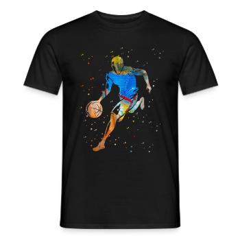 Basketball - Men's T-Shirt - black - Front - AI Model Male 178 light (178cm)