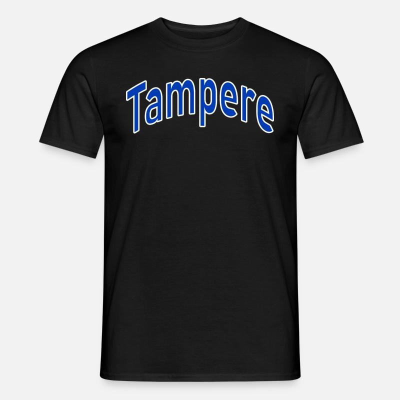 Tampere - Miesten T-paita - musta
