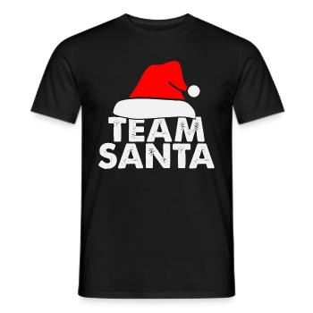 Weihnachtsmann Lebkuchen Rentier Winter - Männer T-Shirt - Schwarz - Vorne - AI Model Male 178 light (178cm)