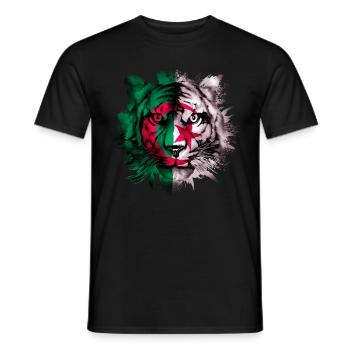 Algerien - Männer T-Shirt - Schwarz - Vorne - AI Model Male 178 light (178cm)
