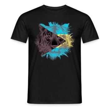 Bahamas - Men's T-Shirt - black - Front - AI Model Male 178 light (178cm)