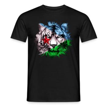 Dschibuti - Männer T-Shirt - Schwarz - Vorne - AI Model Male 178 light (178cm)