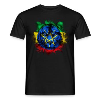Ethiopia - Men's T-Shirt - black - Front - AI Model Male 178 light (178cm)