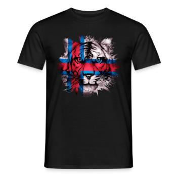 Faroe Islands - Men's T-Shirt - black - Front - AI Model Male 178 light (178cm)