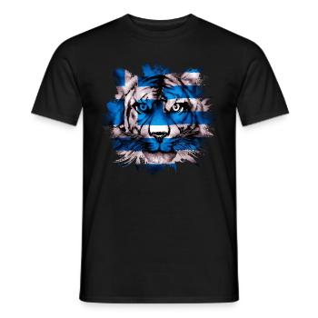 Griechenland - Männer T-Shirt - Schwarz - Vorne - AI Model Male 178 light (178cm)
