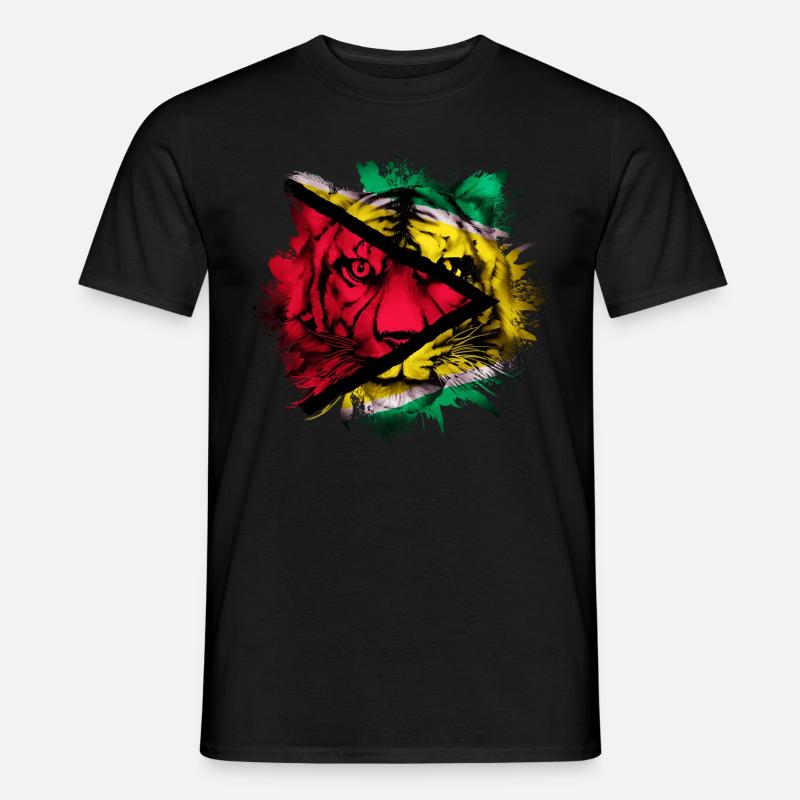 Guyana - Männer T-Shirt - Schwarz