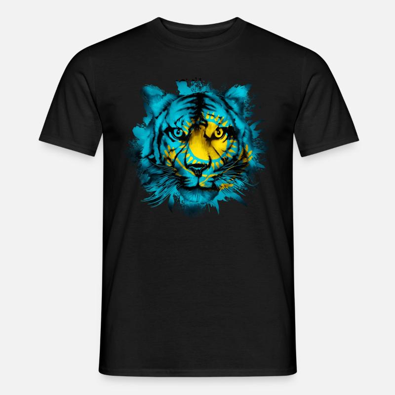 Kasachstan - Männer T-Shirt - Schwarz
