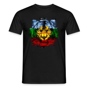 Mapuche - Männer T-Shirt - Schwarz - Vorne - AI Model Male 178 light (178cm)