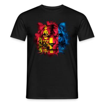 Mongolia - Men's T-Shirt - black - Front - AI Model Male 178 light (178cm)