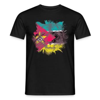Mozambique - Men's T-Shirt - black - Front - AI Model Male 178 light (178cm)