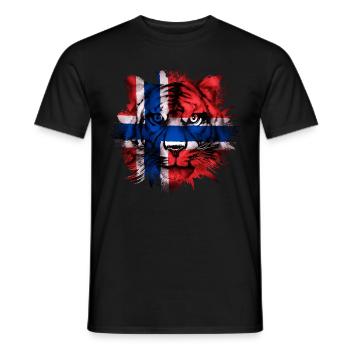 Norvège - T-shirt homme - noir - Devant - AI Model Male 178 light (178cm)