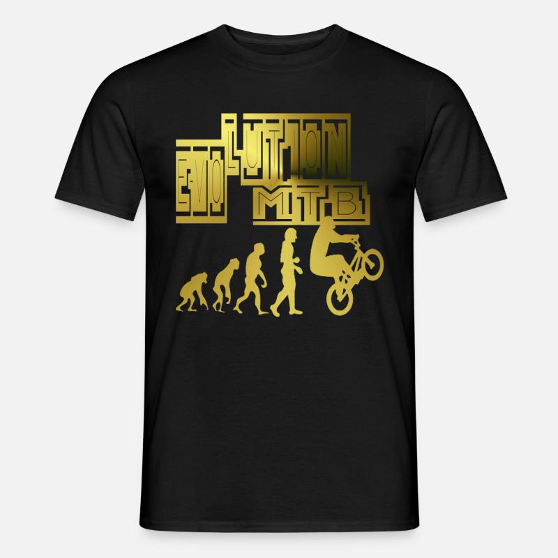 Evolution VTT, VTT, pilote de trial - T-shirt homme - noir