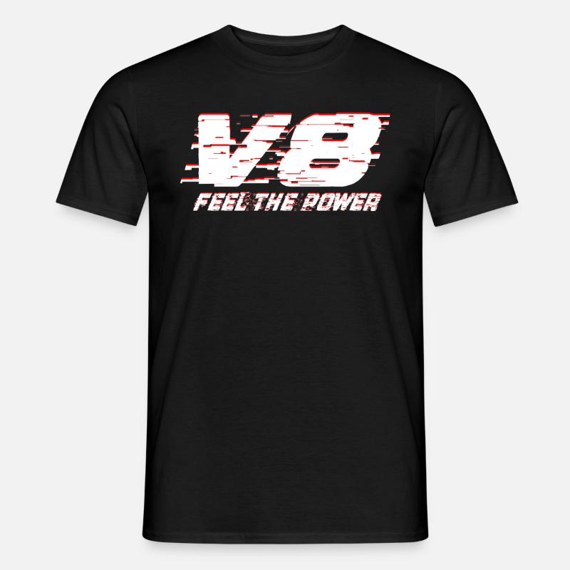 V8 - Männer T-Shirt - Schwarz