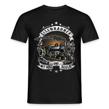 Travailleurs de chemin de fer - T-shirt homme - noir - Devant - AI Model Male 178 light (178cm)