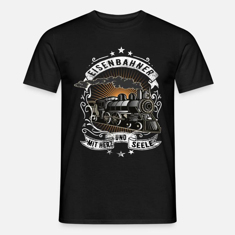 Railroad railway workers - Men’s T-shirt - black