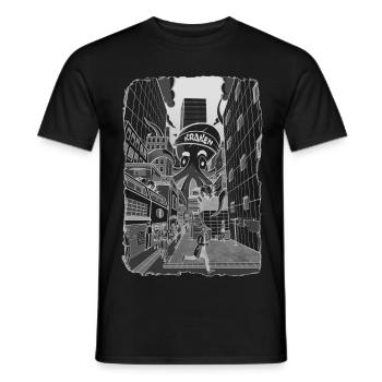 Kraken - T-shirt homme - noir - Devant - AI Model Male 178 light (178cm)
