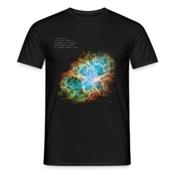 Crab Nebula - T-shirt homme - noir - Devant - AI Model Male 178 light (178cm)