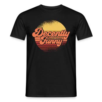 Black Humor Sarcasm Irony Gift - Men's T-Shirt - black - Front - AI Model Male 178 light (178cm)