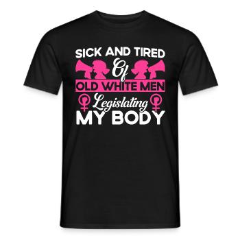 Égalité des sexes Égalité des sexes - T-shirt homme - noir - Devant - AI Model Male 178 light (178cm)