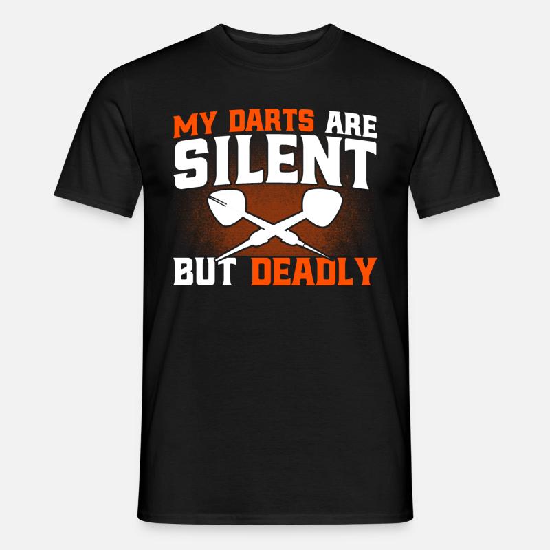 Darts Dartboard Dart Throw Gift - Men's T-Shirt - black