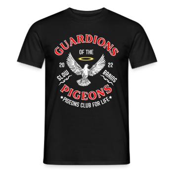 Guardian of the Pigeons T Shirt Design - Men's T-Shirt - black - Front - AI Model Male 178 light (178cm)